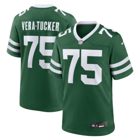 Alijah Vera-Tucker New York Jets Team Game Jersey - Legacy Green