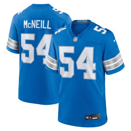 Alim McNeill Detroit Lions Team Game Jersey - Blue