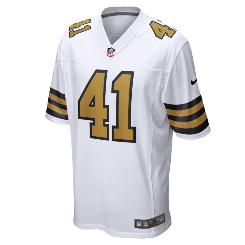 Alvin Kamara New Orleans Saints Alternate Game Jersey - White - Image 2