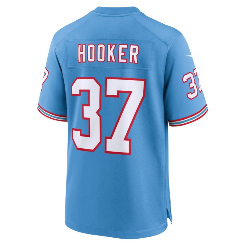 Amani Hooker Tennessee Titans Oilers Throwback Player Game Jersey - Light Blue - Image 3