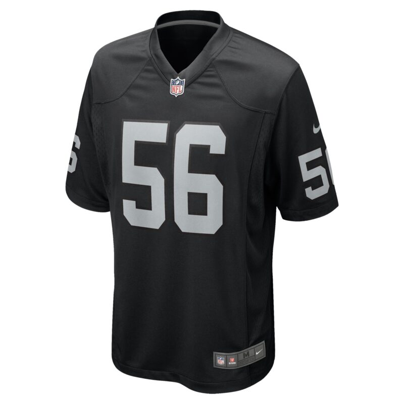 Amari Burney Las Vegas Raiders Team Game Jersey - Black - Image 2