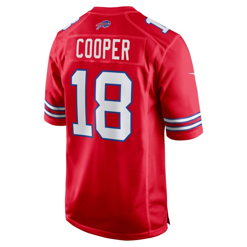 Amari Cooper Buffalo Bills 2nd Alternate Game Jersey - Red - Image 3
