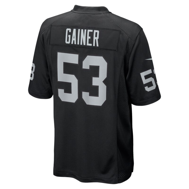 Amari Gainer Las Vegas Raiders Team Game Jersey - Black - Image 3