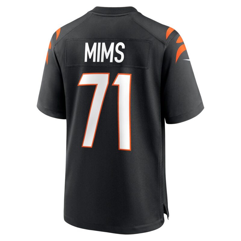 Amarius Mims Cincinnati Bengals Player Game Jersey - Black - Image 3