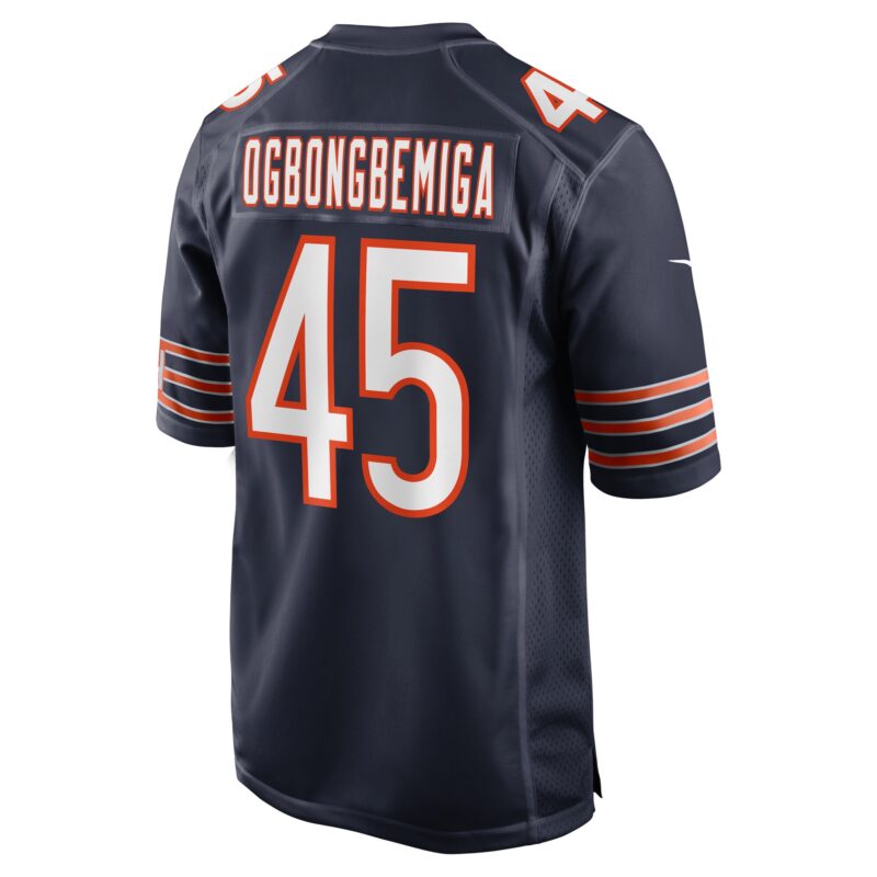 Amen Ogbongbemiga Chicago Bears Game Jersey - Navy - Image 3