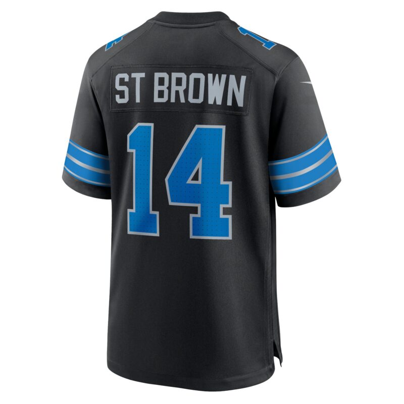 Amon-Ra St. Brown Detroit Lions 2nd Alternate Game Jersey - Black - Image 3