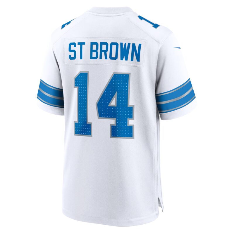 Amon-Ra St. Brown Detroit Lions Game Jersey - White - Image 3