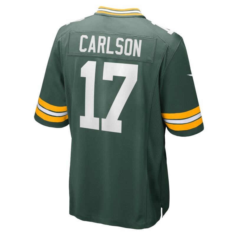 Anders Carlson Green Bay Packers Game Jersey - Green - Image 3