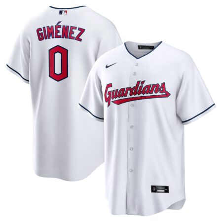 Andrés Giménez Cleveland Guardians Home Player Jersey - White