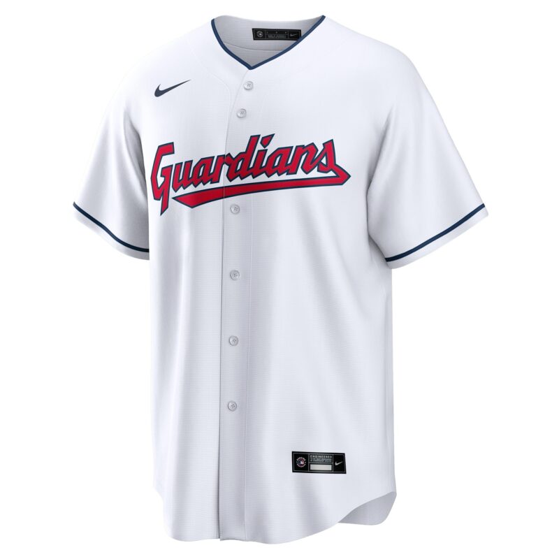 Andrés Giménez Cleveland Guardians Home Player Jersey - White - Image 2