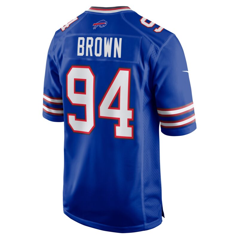 Andrew Brown Buffalo Bills Game Jersey - Royal - Image 3