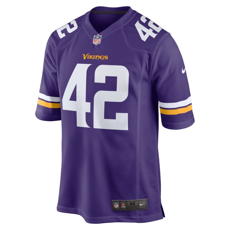 Andrew DePaola Minnesota Vikings Game Jersey - Purple - Image 2