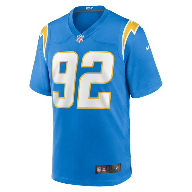 Andrew Farmer Los Angeles Chargers Team Game Jersey - Powder Blue - Image 2