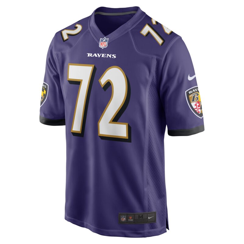 Andrew Vorhees Baltimore Ravens Team Game Jersey - Purple - Image 2