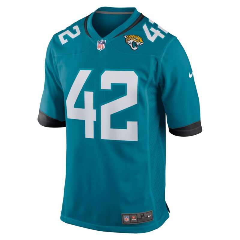 Andrew Wingard Jacksonville Jaguars Game Jersey - Teal - Image 2