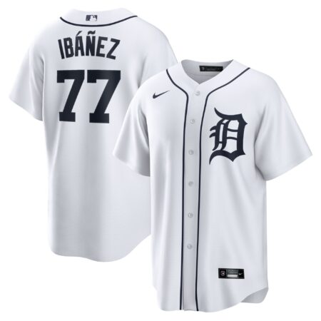 Andy Ibanez Detroit Tigers Home Jersey - White
