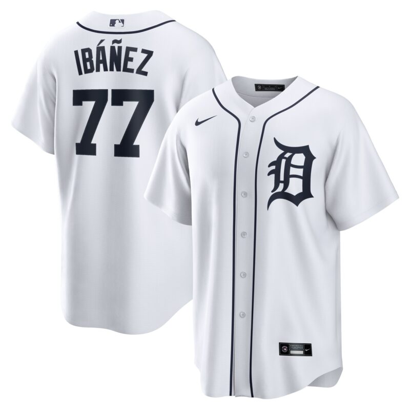 Andy Ibanez Detroit Tigers Home Jersey - White