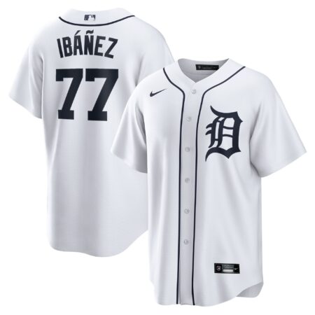 Andy Ibáñez Detroit Tigers Home Player Jersey - White