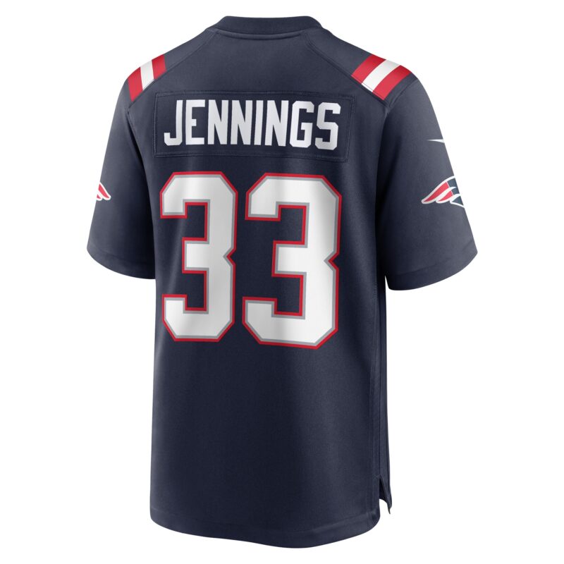 Anfernee Jennings New England Patriots Team Game Jersey - Navy - Image 3