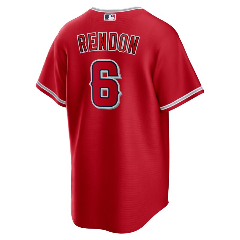 Anthony Rendon Los Angeles Angels Alternate Player Name Jersey - Red - Image 3