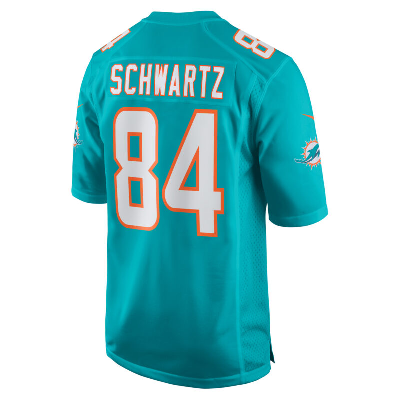Anthony Schwartz Miami Dolphins Team Game Jersey - Aqua - Image 3