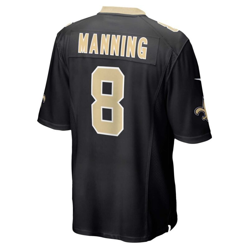 Archie Manning New Orleans Saints Retired Player Game Jersey - Black - Image 3