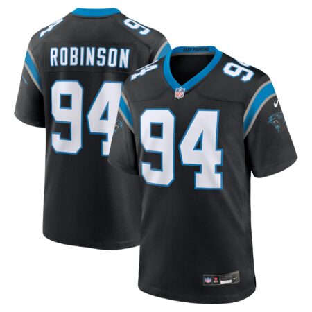 A'Shawn Robinson Carolina Panthers Game Jersey - Black