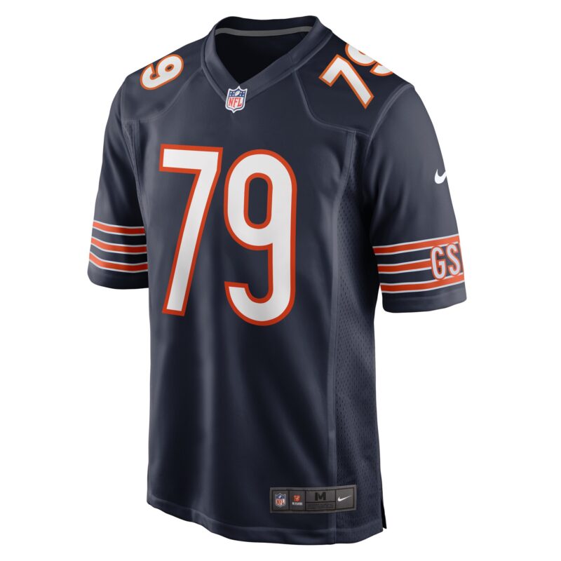 Austen Pleasants Chicago Bears Game Jersey - Navy - Image 2