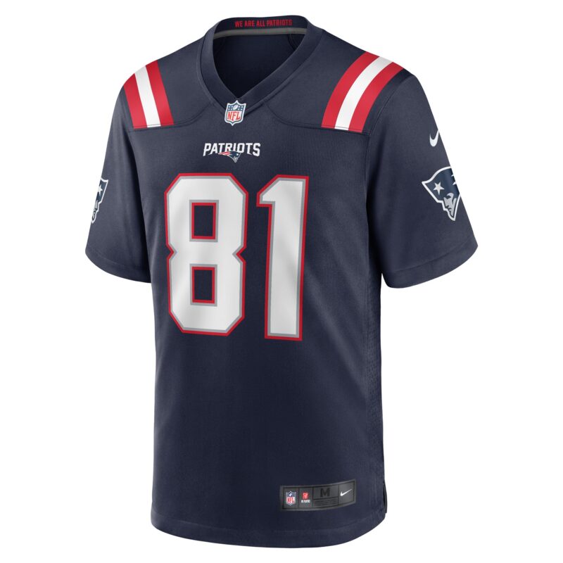 Austin Hooper New England Patriots Game Jersey - Navy - Image 2