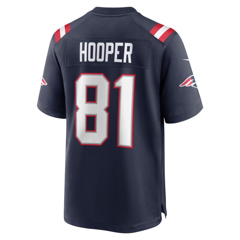 Austin Hooper New England Patriots Game Jersey - Navy - Image 3