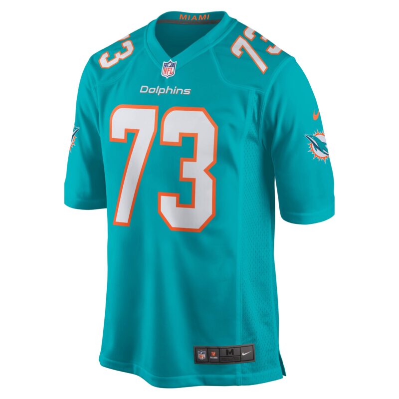 Austin Jackson Miami Dolphins Game Jersey - Aqua - Image 2
