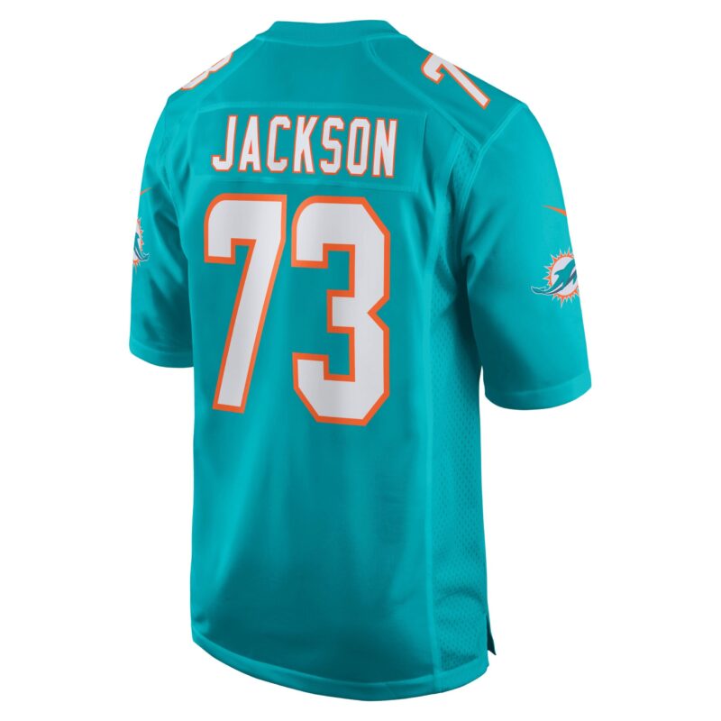 Austin Jackson Miami Dolphins Game Jersey - Aqua - Image 3