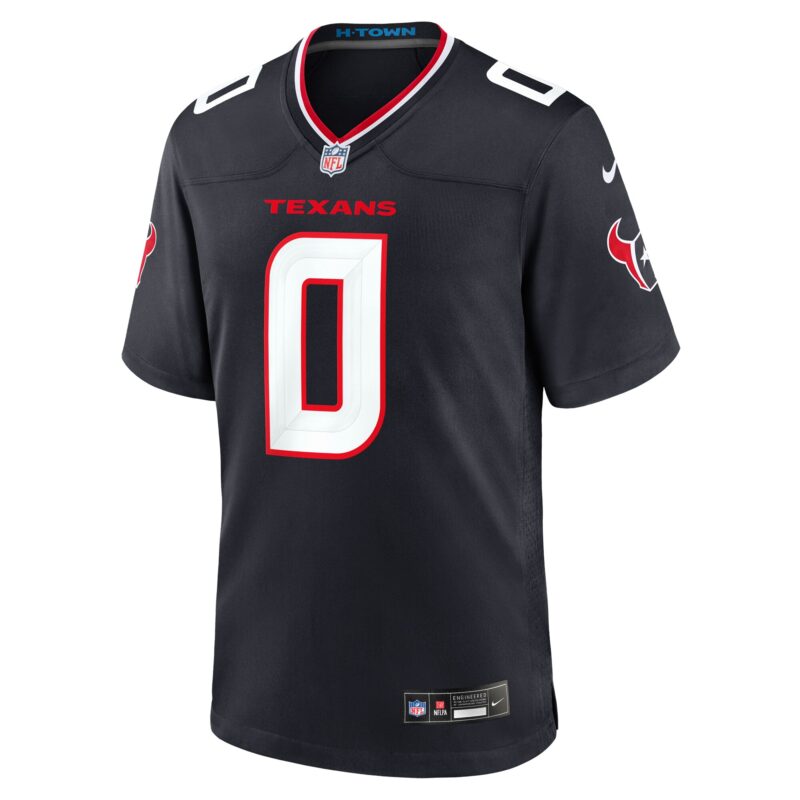 Azeez Al-Shaair Houston Texans Team Game Jersey - Navy - Image 2