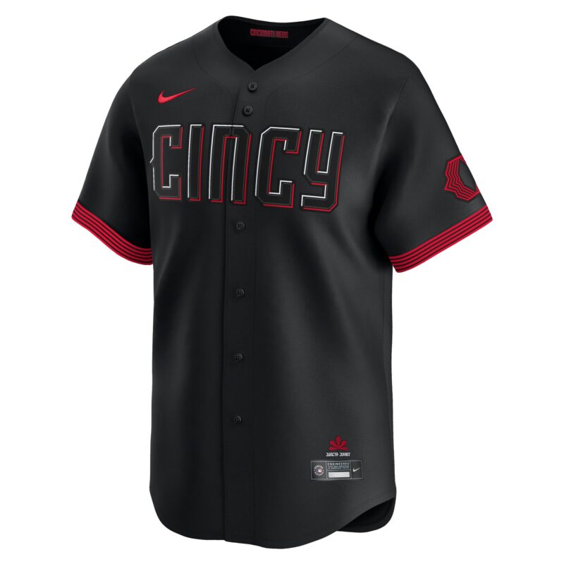 Barry Larkin Cincinnati Reds City Connect Limited Jersey - Black - Image 2