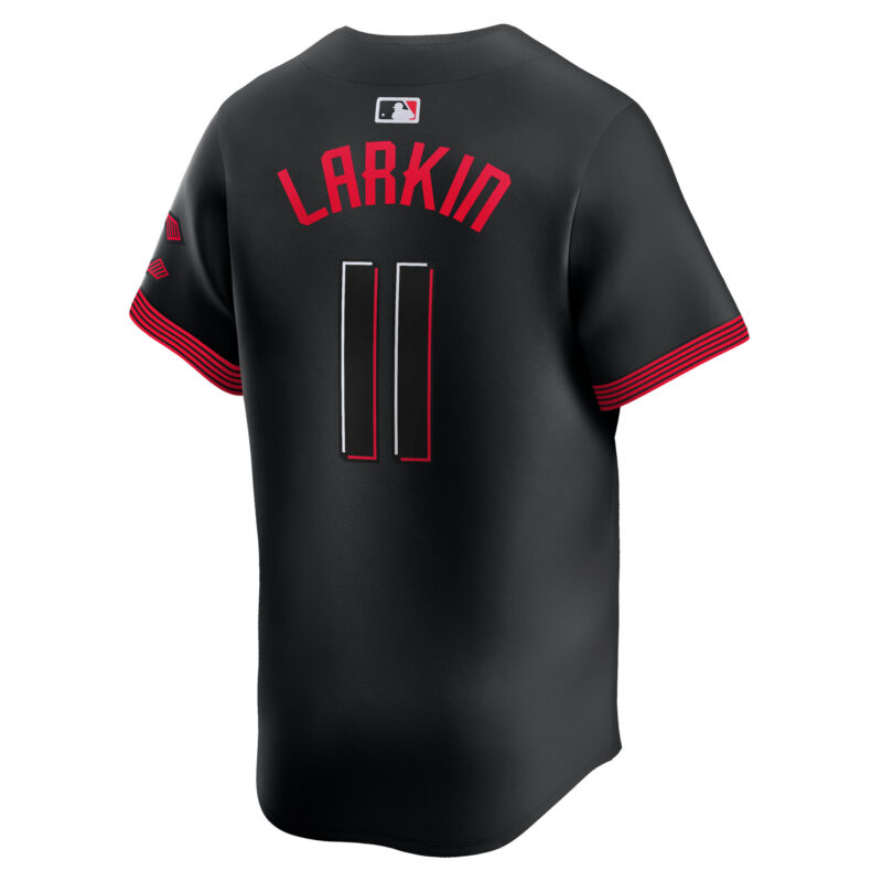 Barry Larkin Cincinnati Reds City Connect Limited Jersey - Black - Image 3