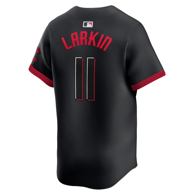 Barry Larkin Cincinnati Reds City Connect Limited Player Jersey - Black - Image 3