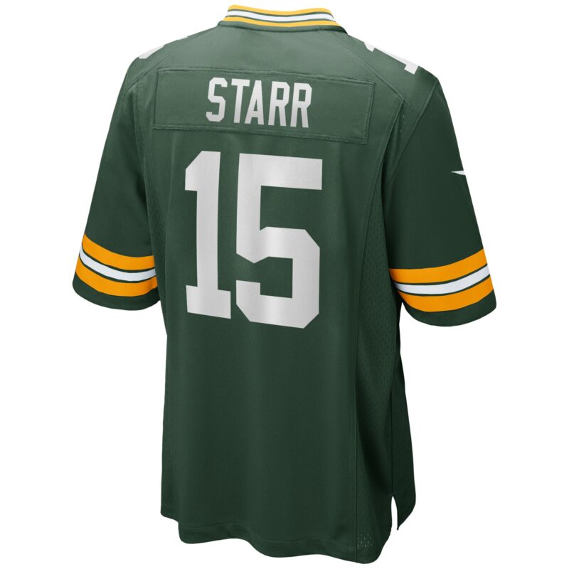 Bart Starr Green Bay Packers Game Retired Player Jersey - Green - Image 3