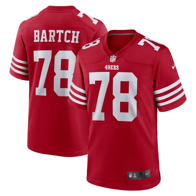 Ben Bartch San Francisco 49ers Game Jersey - Scarlet
