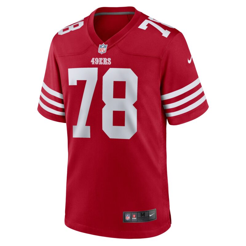Ben Bartch San Francisco 49ers Game Jersey - Scarlet - Image 2