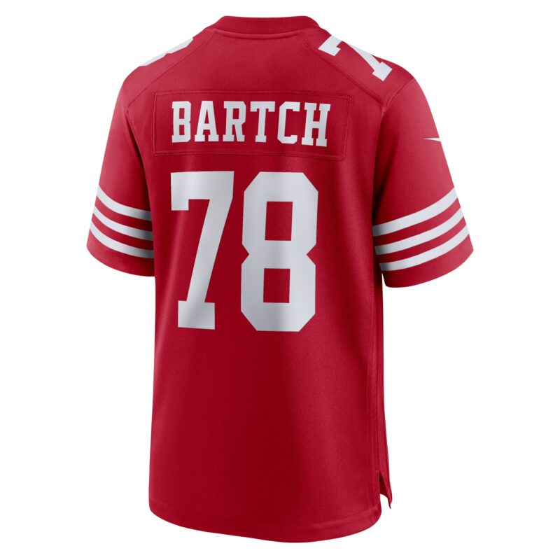 Ben Bartch San Francisco 49ers Game Jersey - Scarlet - Image 3