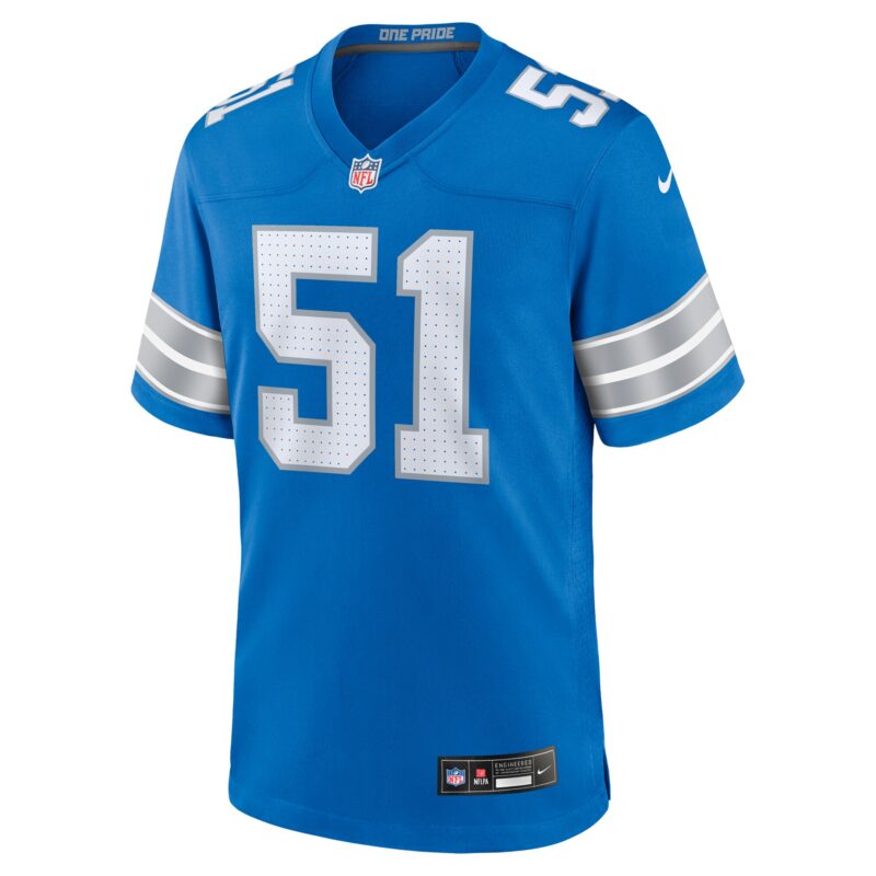 Ben Niemann Detroit Lions Team Game Jersey - Blue - Image 2