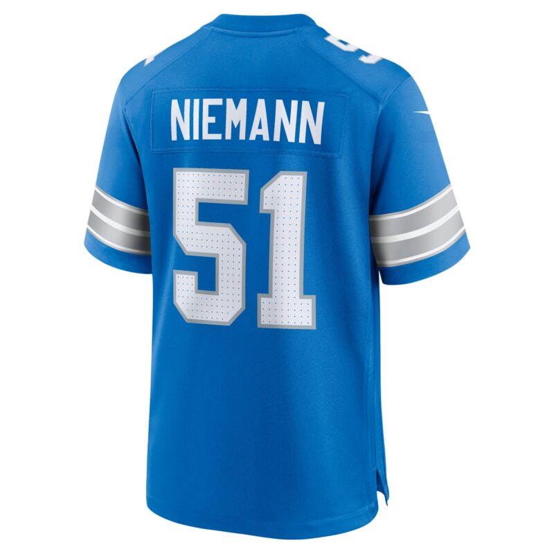 Ben Niemann Detroit Lions Team Game Jersey - Blue - Image 3