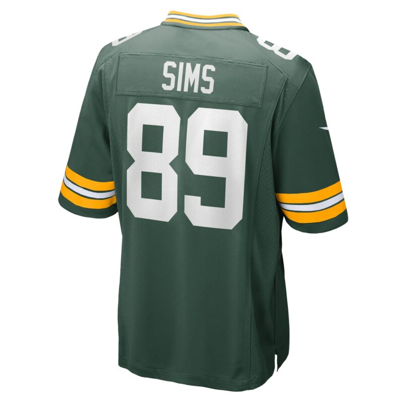 Ben Sims Green Bay Packers Team Game Jersey - Green - Image 3