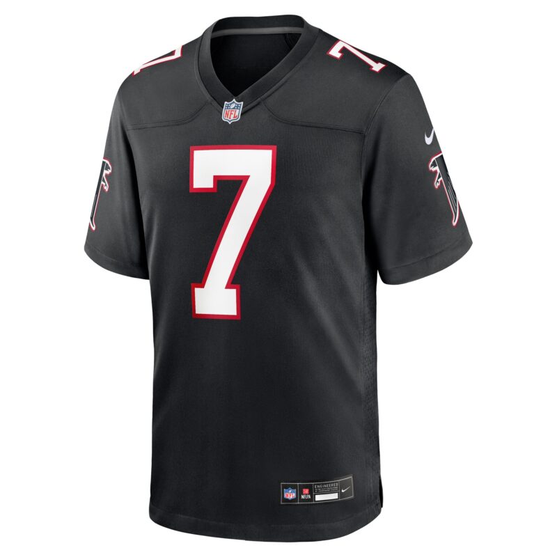 Bijan Robinson Atlanta Falcons Throwback Game Jersey - Black - Image 2
