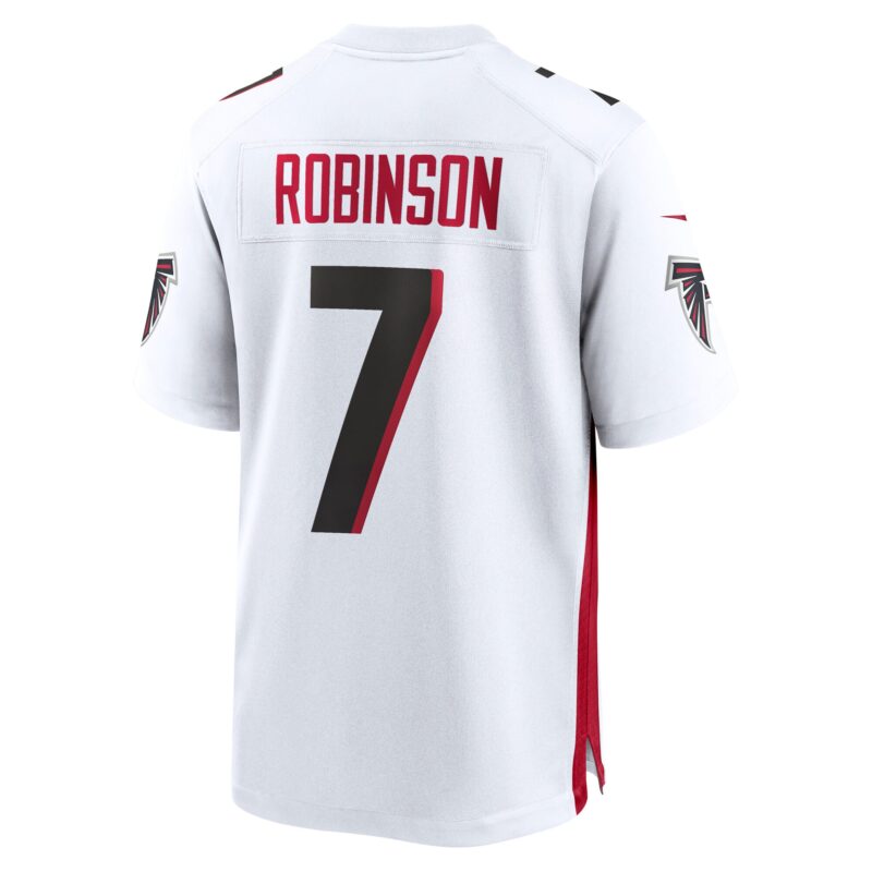 Bijan Robinson Atlanta Falcons Game Jersey - White - Image 3