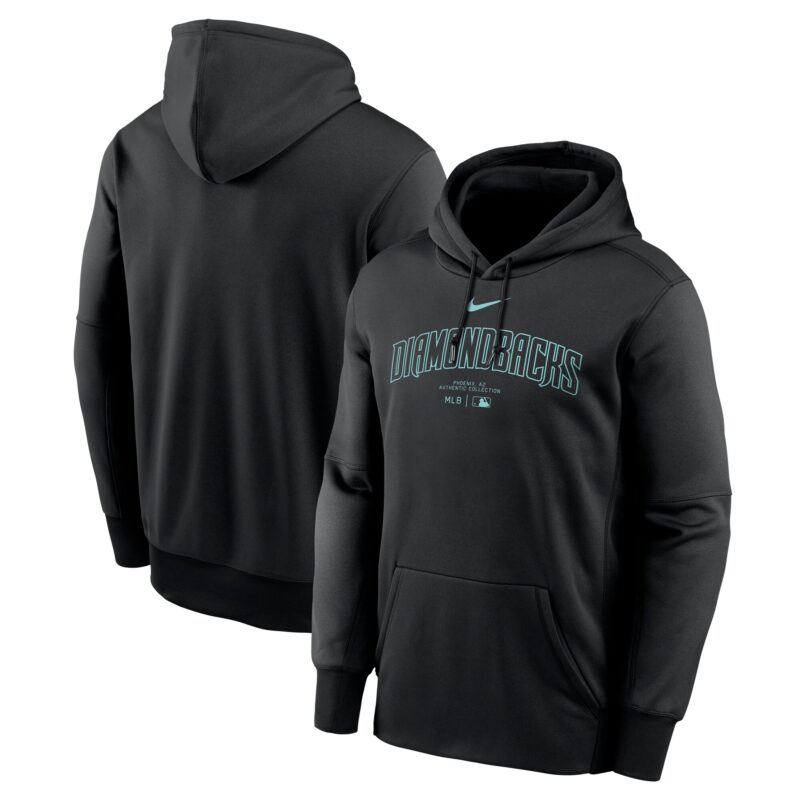 Arizona Diamondbacks Collection Practice Performance Pullover Hoodie - Black