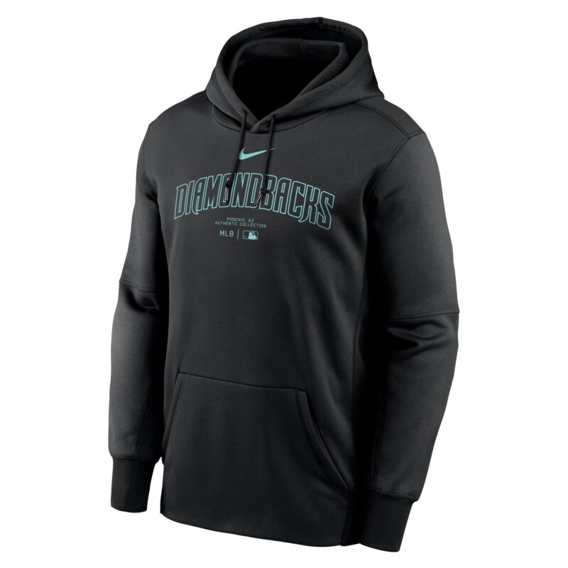Arizona Diamondbacks Collection Practice Performance Pullover Hoodie - Black - Image 2