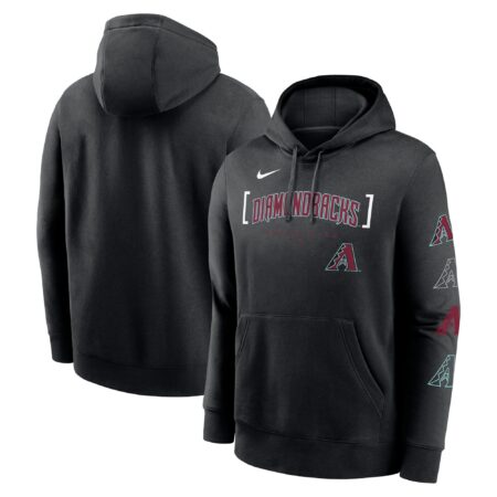 Arizona Diamondbacks Club Stack Pullover Hoodie - Black