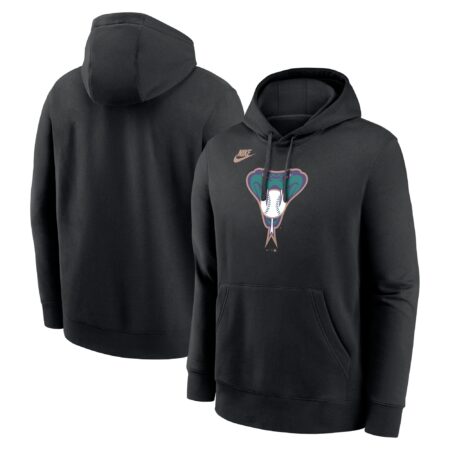 Arizona Diamondbacks Cooperstown Collection Logo Club Pullover Hoodie - Black