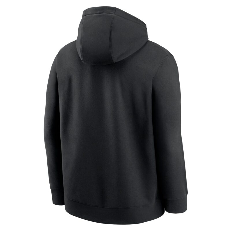 Arizona Diamondbacks Logo Club Fleece Pullover Hoodie - Black - Image 3
